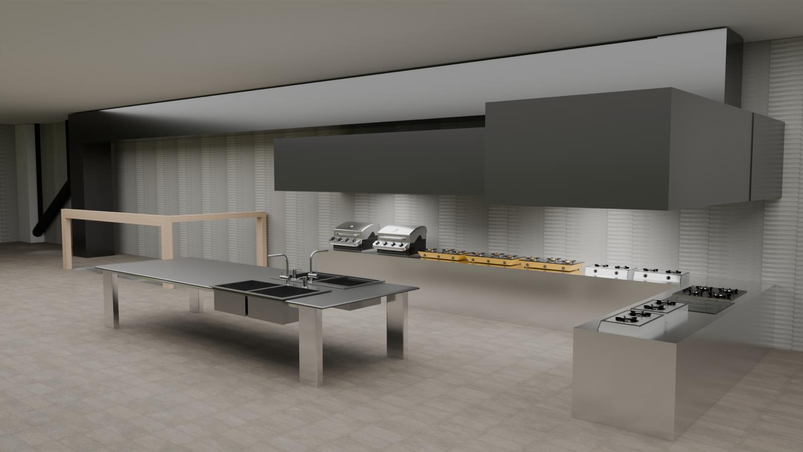 3D Kitchen Design Visualization