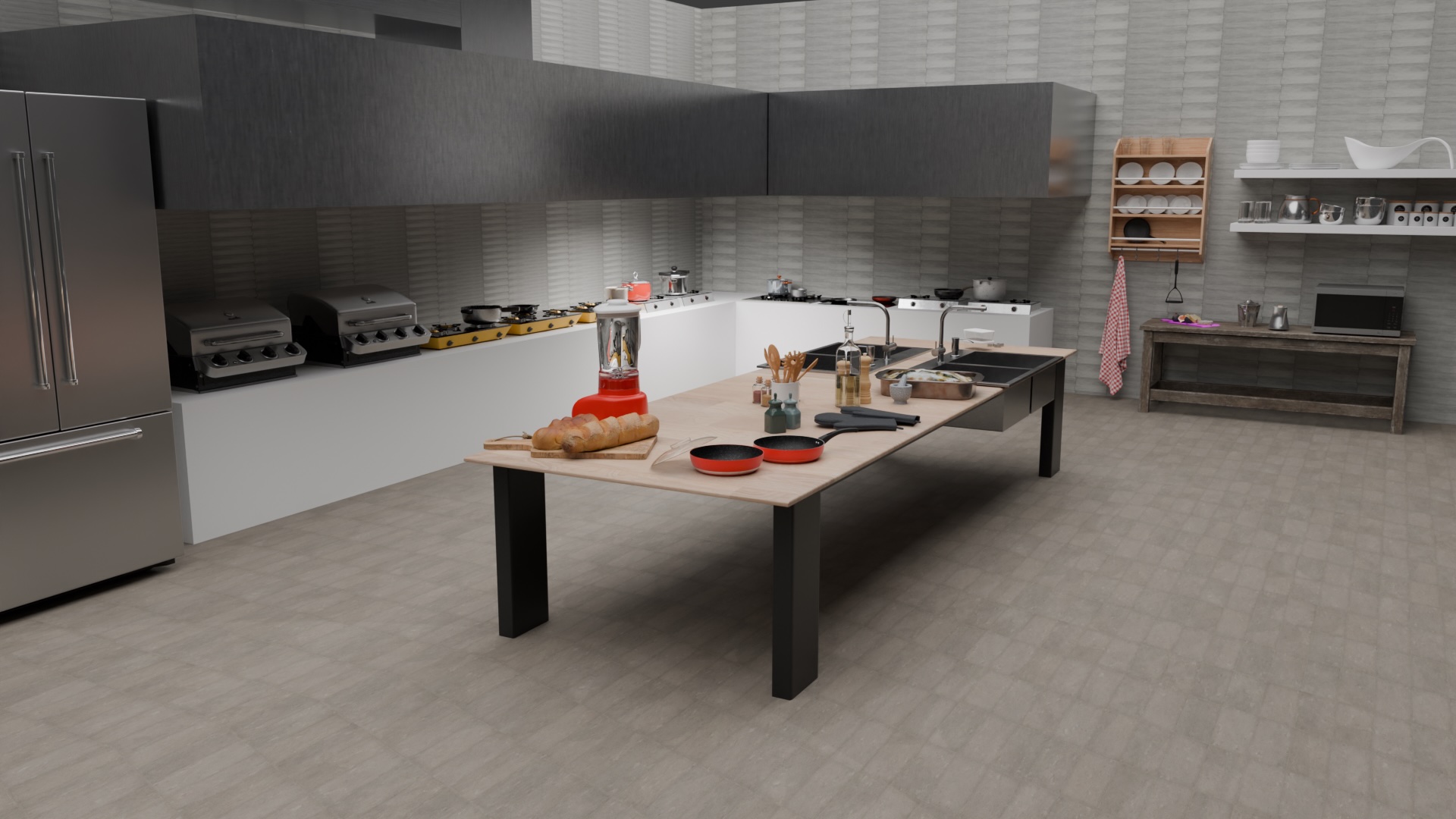 Industrial Kitchen Design Layout
